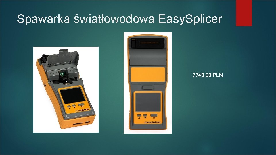 Spawarka światłowodowa Easy. Splicer 7749, 00 PLN 