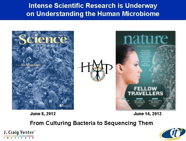 Intense Scientific Research is Underway on Understanding the Human Microbiome June 8, 2012 June