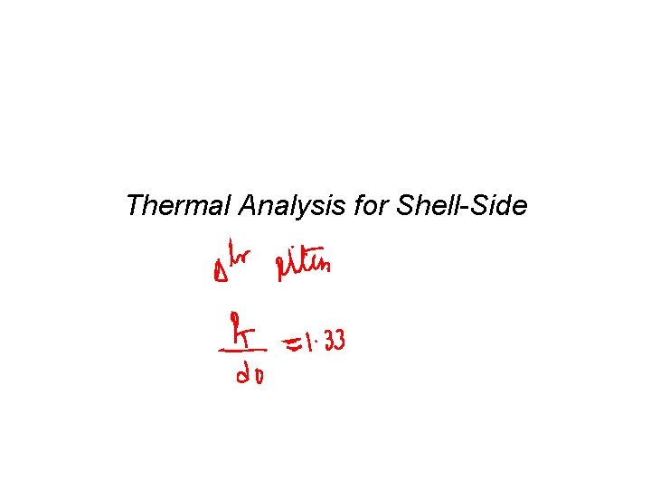 Thermal Analysis for Shell-Side 