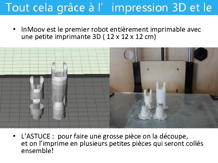 Tout cela grâce à l’impression 3 D et le partage • In. Moov est