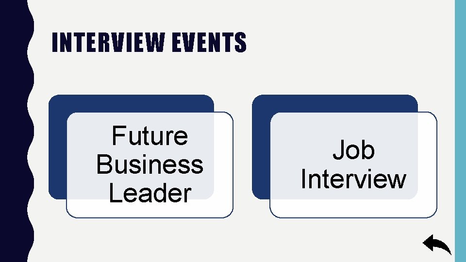 INTERVIEW EVENTS Future Business Leader Job Interview 