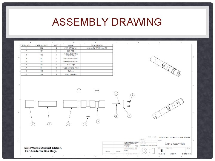 ASSEMBLY DRAWING 