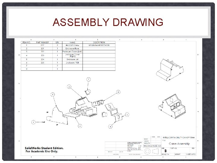 ASSEMBLY DRAWING 