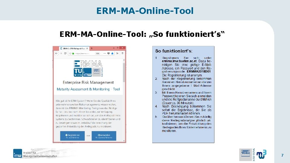 ERM-MA-Online-Tool: „So funktioniert’s“ 7 