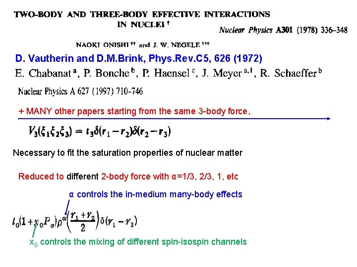 D. Vautherin and D. M. Brink, Phys. Rev. C 5, 626 (1972) + MANY