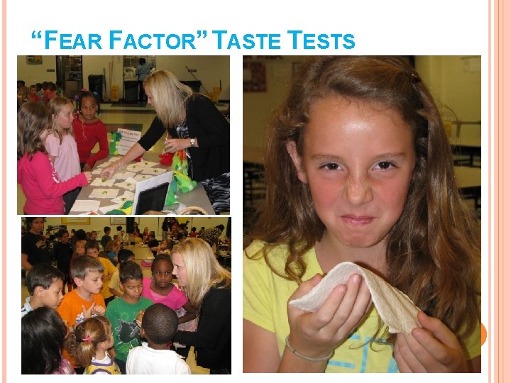 “FEAR FACTOR” TASTE TESTS 