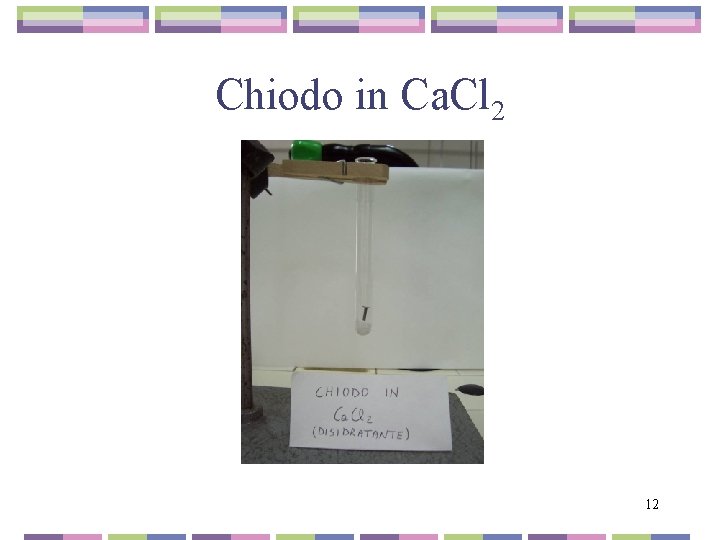 Chiodo in Ca. Cl 2 12 