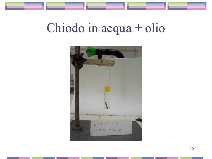 Chiodo in acqua + olio 15 