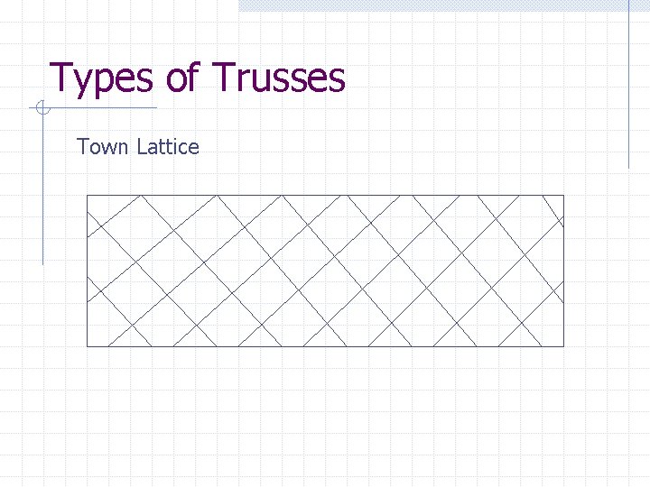 Types of Trusses Town Lattice 