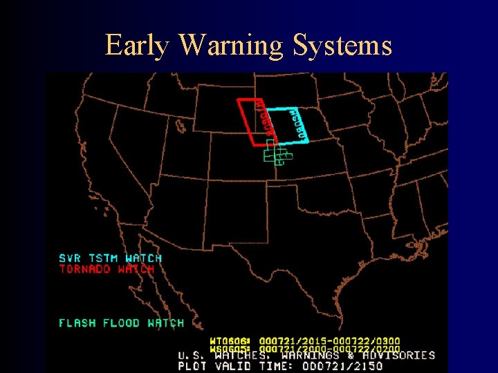 Early Warning Systems 