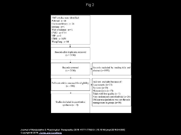 Fig 2 Journal of Manipulative & Physiological Therapeutics 2018 41771 -779 DOI: (10. 1016/j.