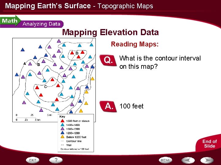 Mapping Earth’s Surface - Topographic Maps Mapping Elevation Data Reading Maps: What is the