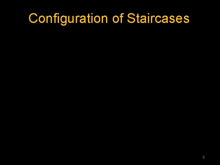 Configuration of Staircases 9 