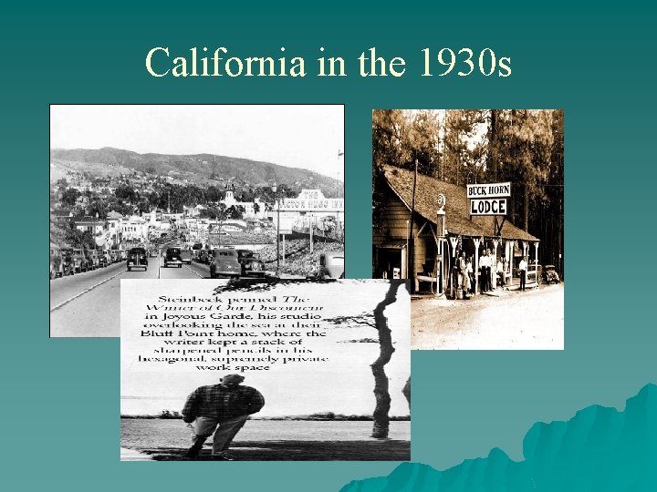 California in the 1930 s 