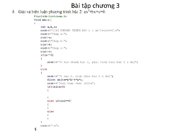 Bài tập chương 3 