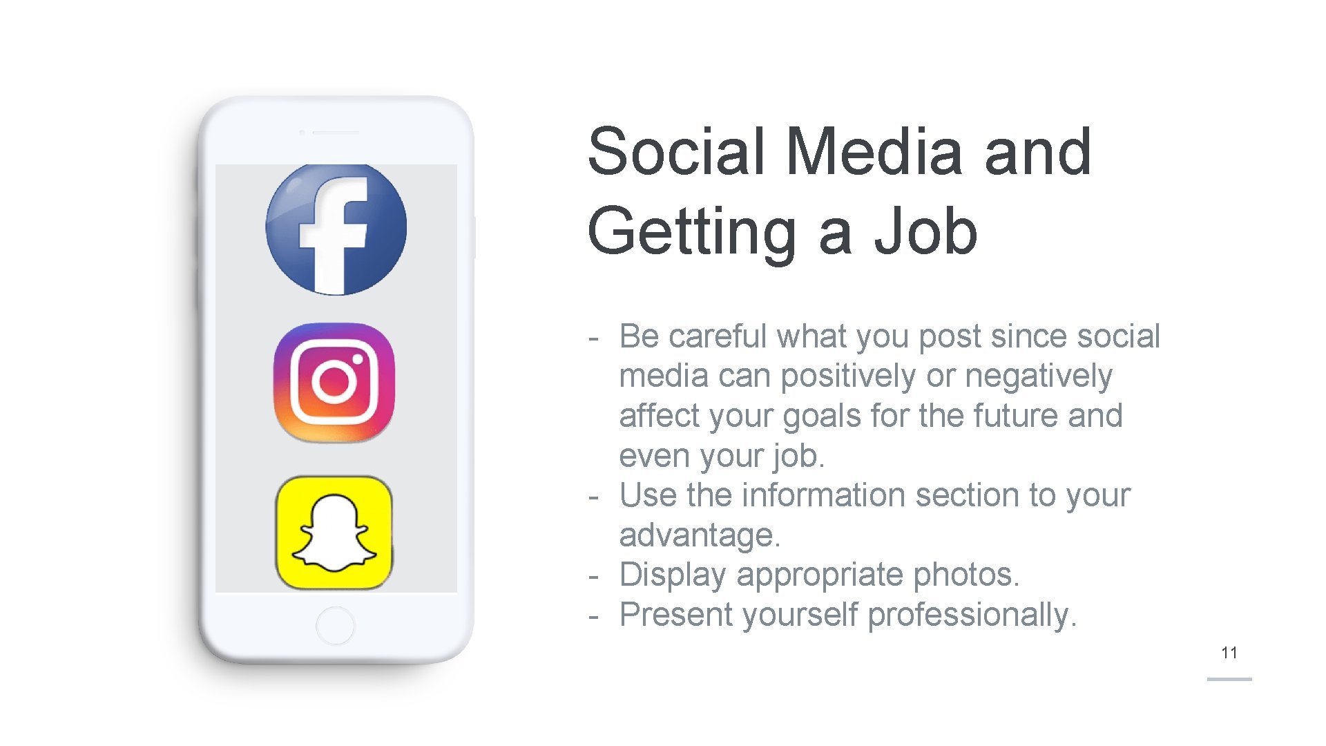 Social Media and Getting a Job - Be careful what you post since social