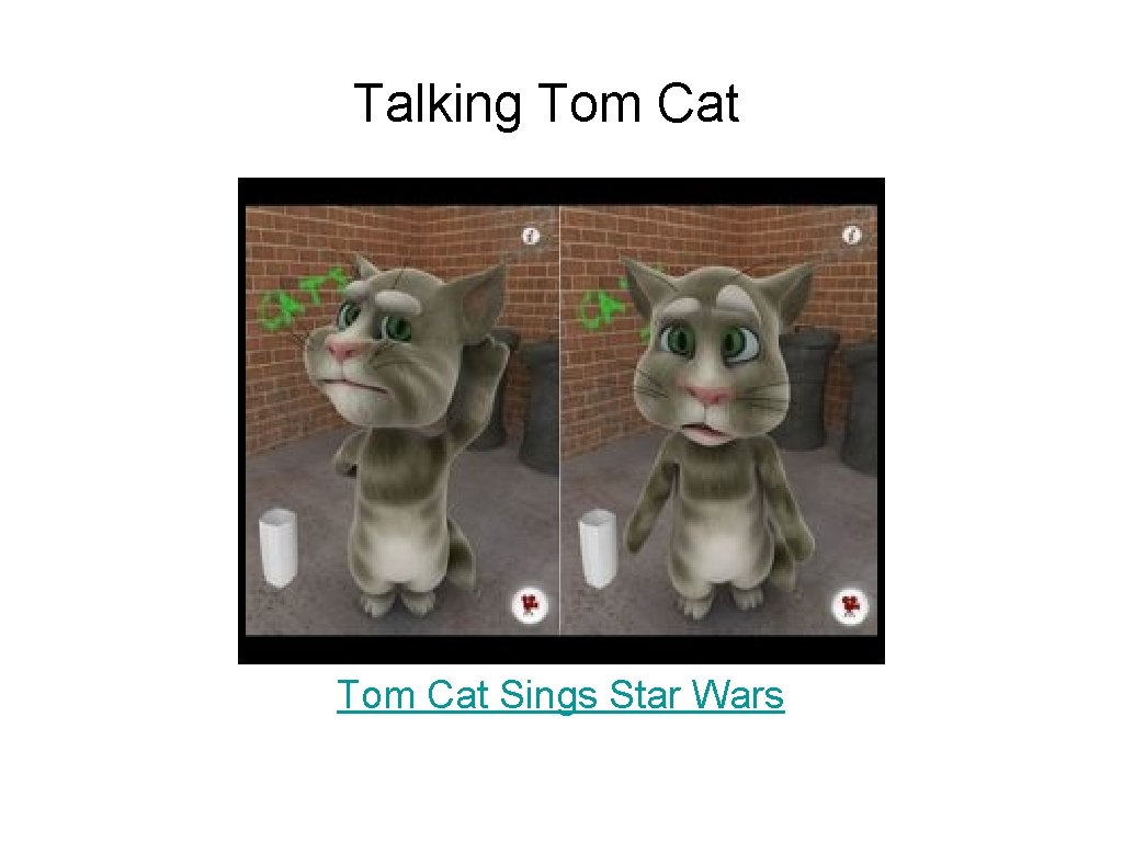 Talking Tom Cat Sings Star Wars 