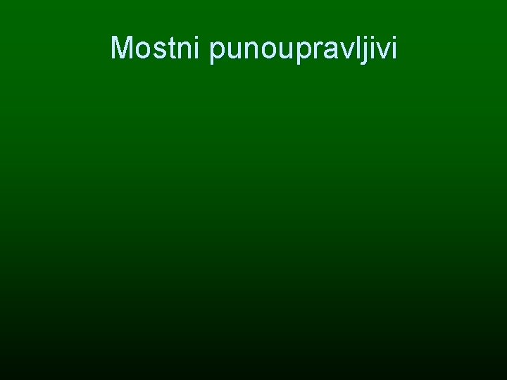 Mostni punoupravljivi 