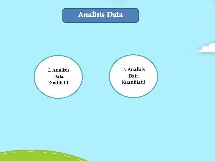 Analisis Data 1. Analisis Data Kualitatif 2. Analisis Data Kuantitatif Analisis Data 1. Analisis Data Kualitatif 2. Analisis Data Kuantitatif