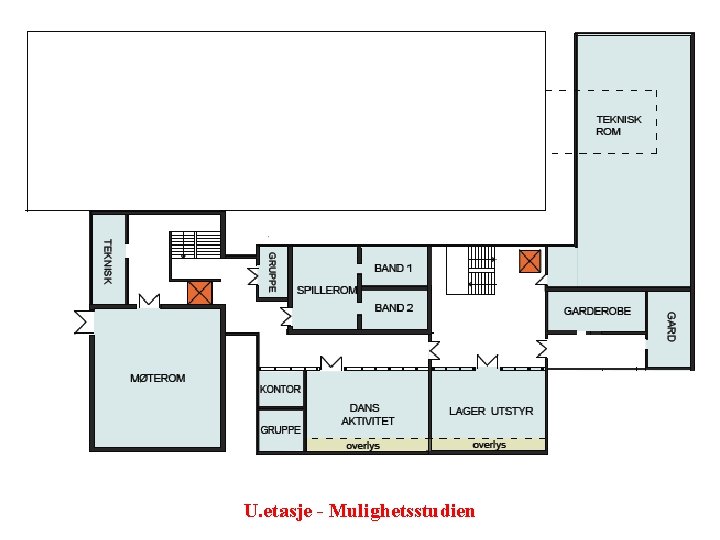 U. etasje - Mulighetsstudien 