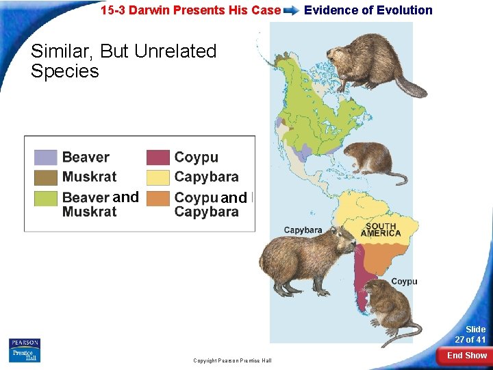 15 -3 Darwin Presents His Case Evidence of Evolution Similar, But Unrelated Species and