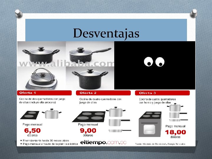 Desventajas 