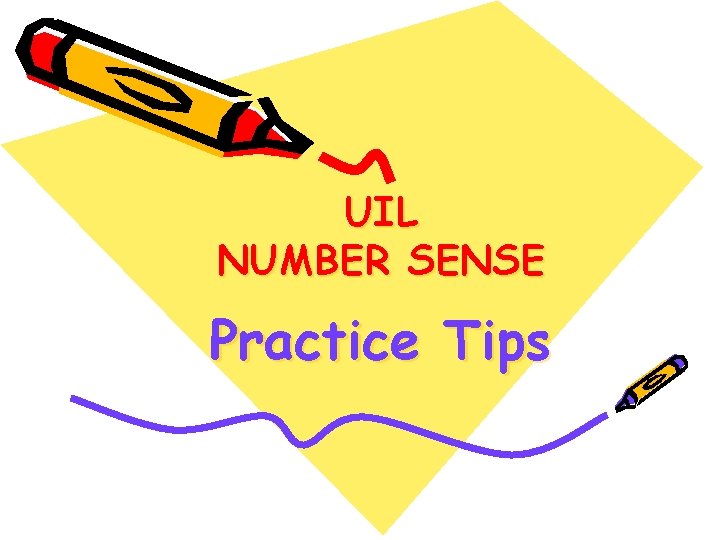 UIL NUMBER SENSE Practice Tips 