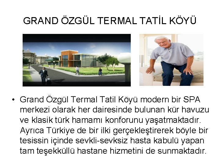 GRAND ÖZGÜL TERMAL TATİL KÖYÜ • Grand Özgül Termal Tatil Köyü modern bir SPA