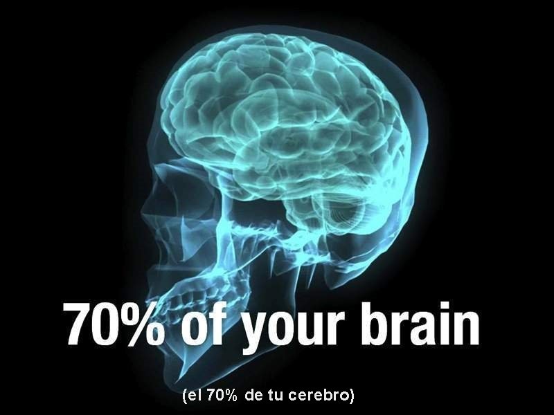 (el 70% de tu cerebro) 