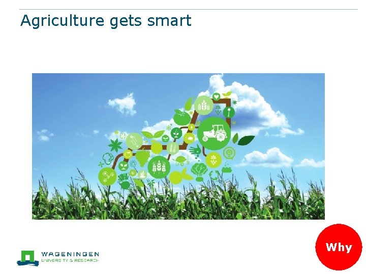 Agriculture gets smart Why 