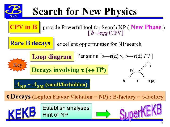 Search for New Physics CPV in B provide Powerful tool for Search NP (