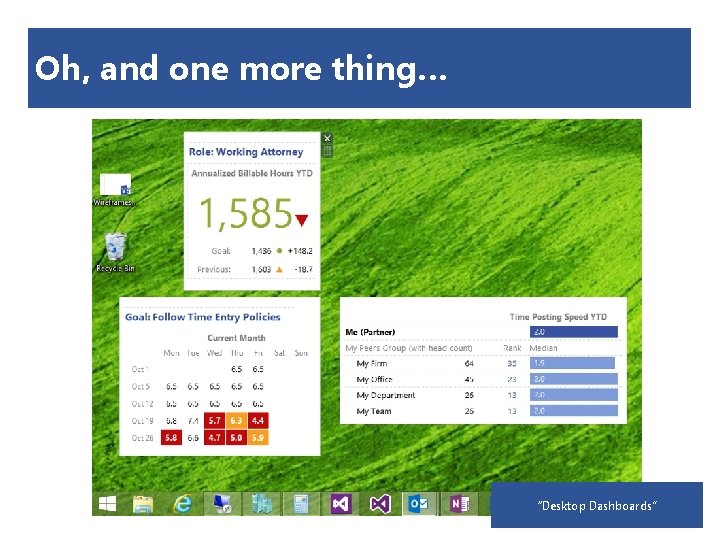 Oh, and one more thing… “Desktop Dashboards” 