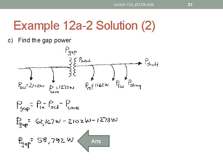 Lesson 12 a_et 332 b. pptx Example 12 a-2 Solution (2) c) Find the