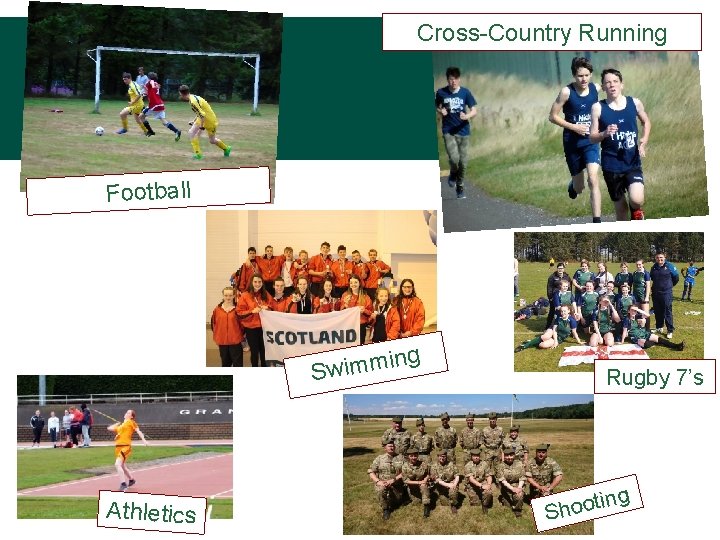 Cross-Country Running Football ing m m i w S Athletics Rugby 7’s g tin