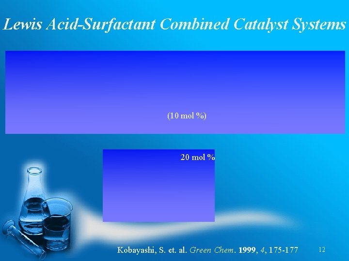 Lewis Acid-Surfactant Combined Catalyst Systems (10 mol %) 20 mol % Kobayashi, S. et.