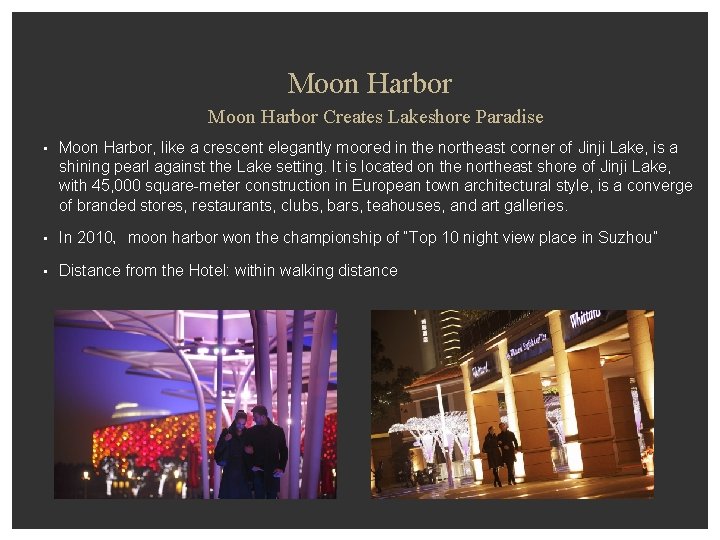 Moon Harbor Creates Lakeshore Paradise • Moon Harbor, like a crescent elegantly moored in