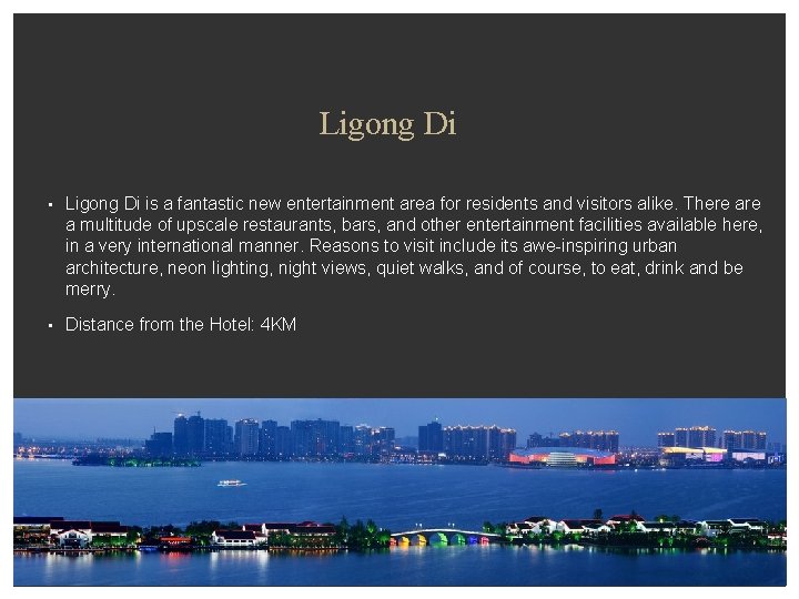 Ligong Di • • Ligong Di is a fantastic new entertainment area for residents