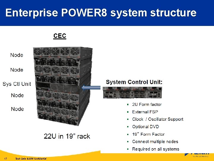 Enterprise POWER 8 system structure 17 Tech Data & IBM Confidential 