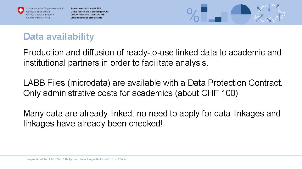 Data availability Production and diffusion of ready-to-use linked data to academic and institutional partners