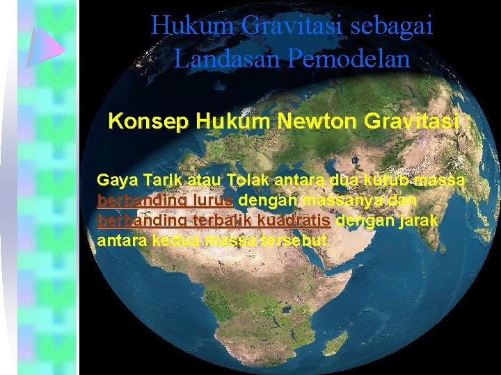 Hukum Gravitasi sebagai Landasan Pemodelan Konsep Hukum Newton Gravitasi : Gaya Tarik atau Tolak