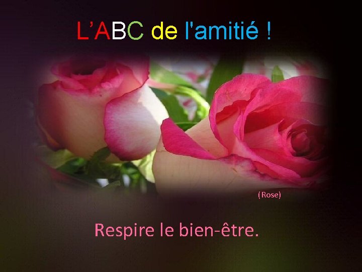 L’ABC de l'amitié ! (Rose) Respire le bien-être. 