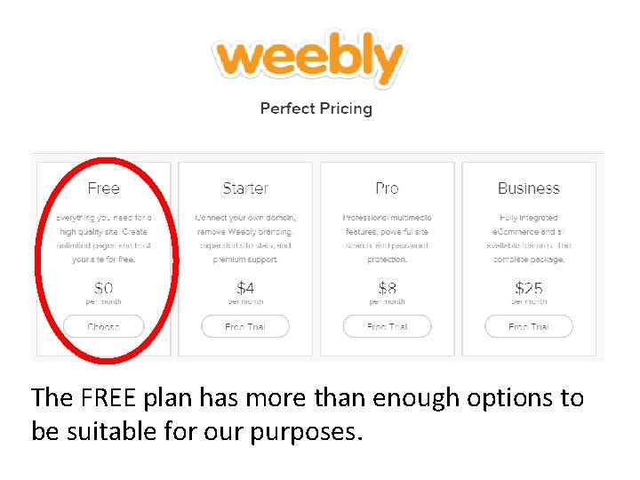 s The FREE plan has more than enough options to be suitable for our