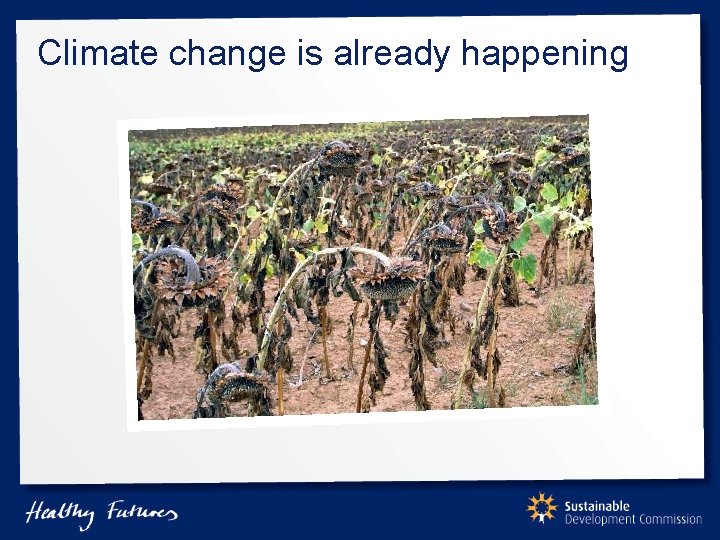 Climate change is already happening 