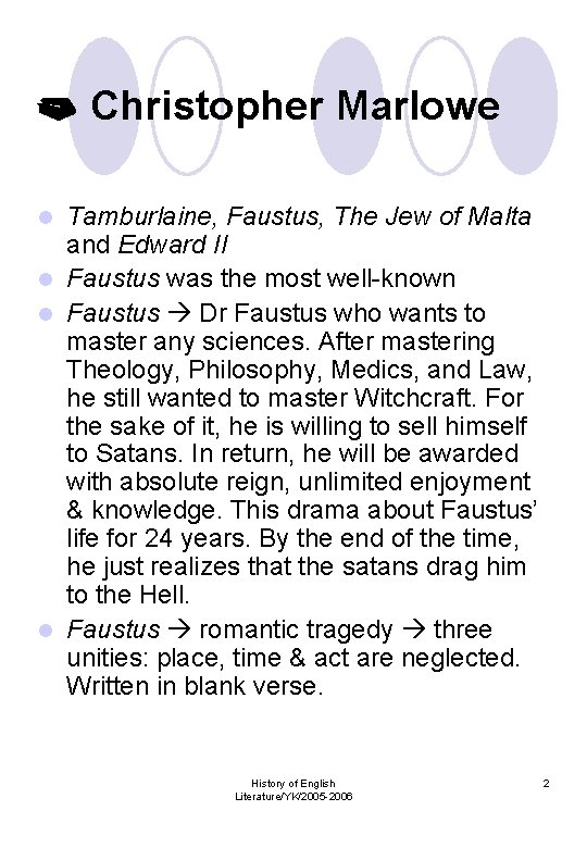  Christopher Marlowe Tamburlaine, Faustus, The Jew of Malta and Edward II l Faustus