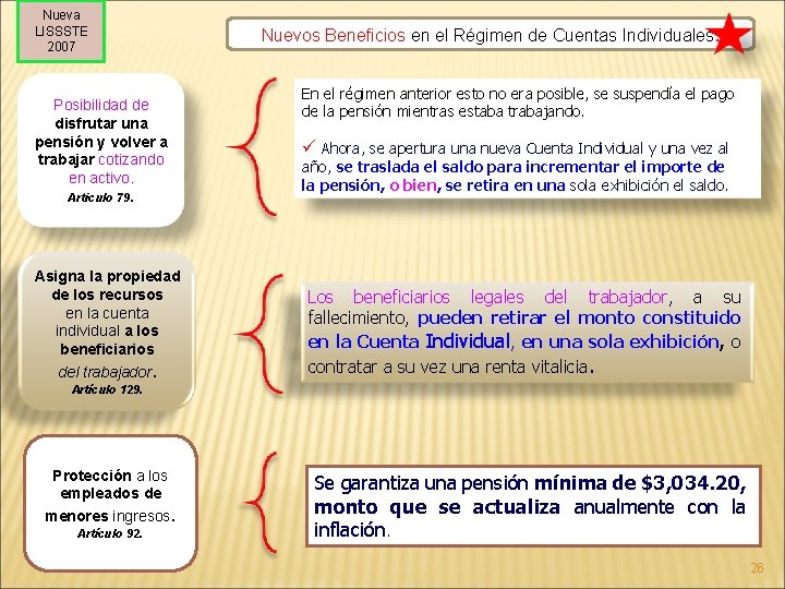 Nueva LISSSTE 2007 Posibilidad de disfrutar una pensión y volver a trabajar cotizando en