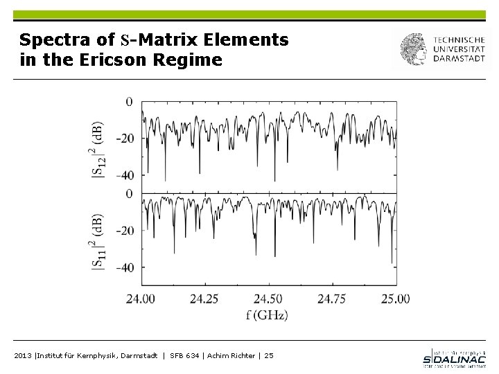 Spectra of S-Matrix Elements in the Ericson Regime 2013 |Institut für Kernphysik, Darmstadt |