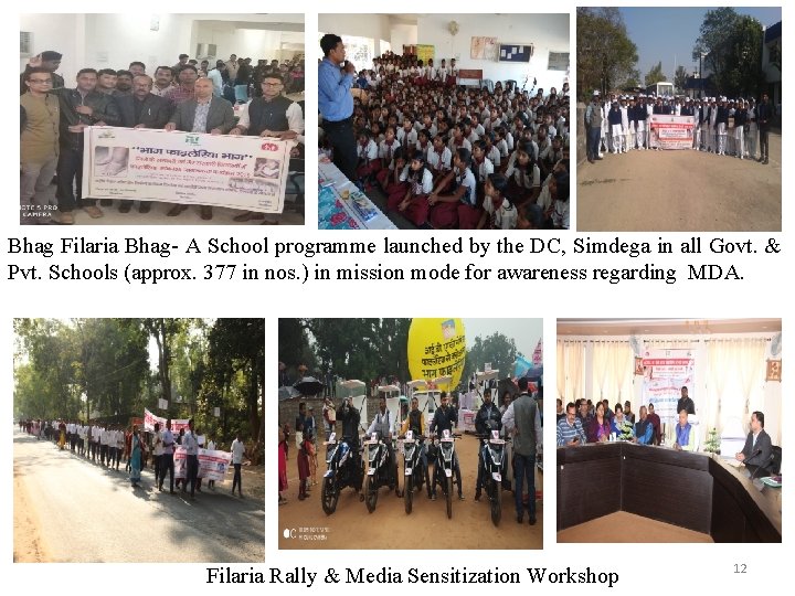 Bhag Filaria Bhag- A School programme launched by the DC, Simdega in all Govt.