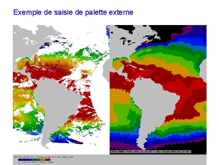 Exemple de saisie de palette externe 