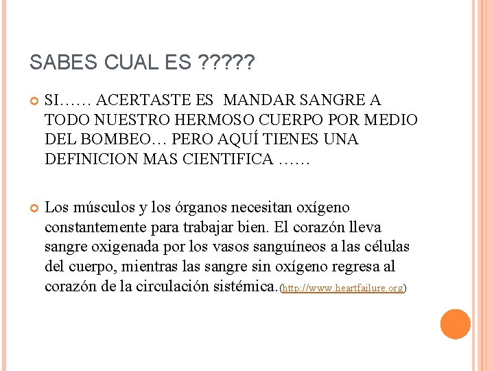 SABES CUAL ES ? ? ? SI…… ACERTASTE ES MANDAR SANGRE A TODO NUESTRO