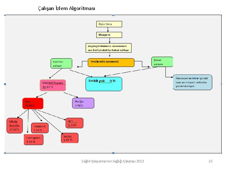 Çalışan İzlem Algoritması Sağlık Çalışanlarının Sağlığı Çalıştayı 2012 10 